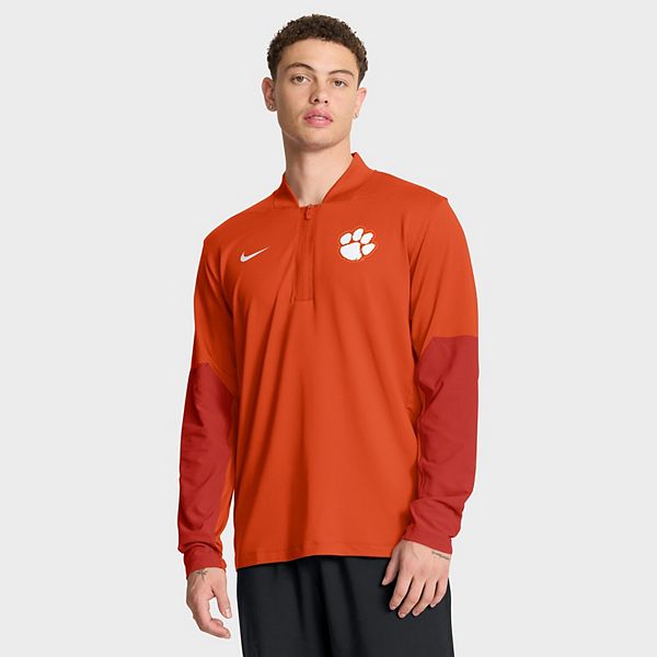Мужская оранжевая толстовка Clemson Tigers One Goal с полузастежкой Nike — фото 2