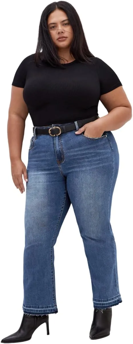 

City Chic Women's Plus Size Jean - Paloma Kick Flare