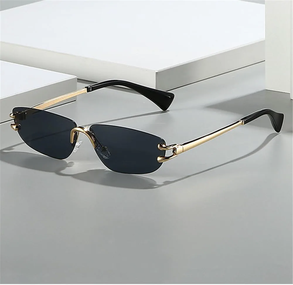 

Солнцезащитные очки UV400 с металлическим градиентом оправы, без оправы, для женщин и мужчин, для бега и занятий спортом на открытом воздухе generic, 6220-c6