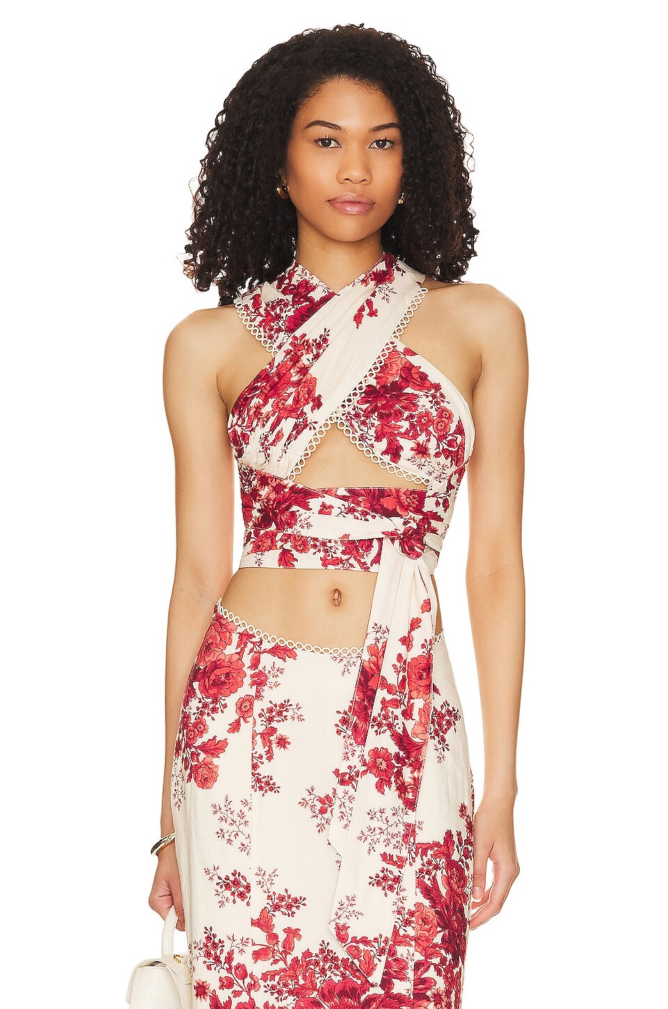 

Топ LPA 532, цвет Red & Cream Floral