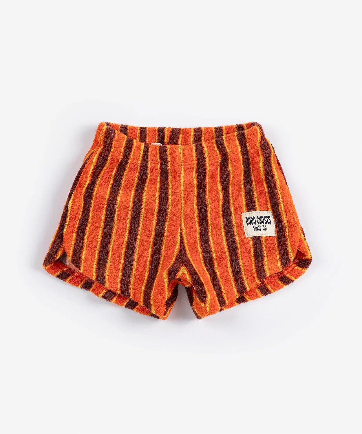 Шорты Striped Brick terry для малышей BOBO CHOSES оранжевые