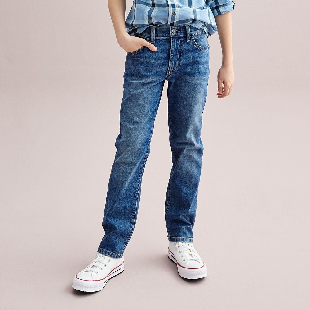 

Джинсы Sonoma Goods For Life Slim Fit Flexwear для мальчиков 7–20 лет, цвет Medium Indigo