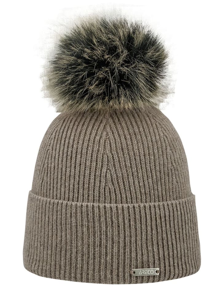 

вязаная шапка бежевого цвета ARECO