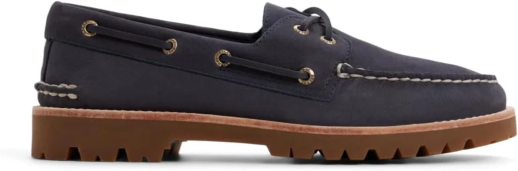 Мужские лодочные туфли Sperry Authentic Original с протектором, Nubuck Navy — фото 2
