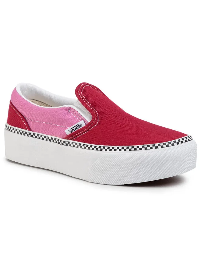 Vans Классические тканевые слипоны P VN0A3TL1WVX1 красные — фото 2