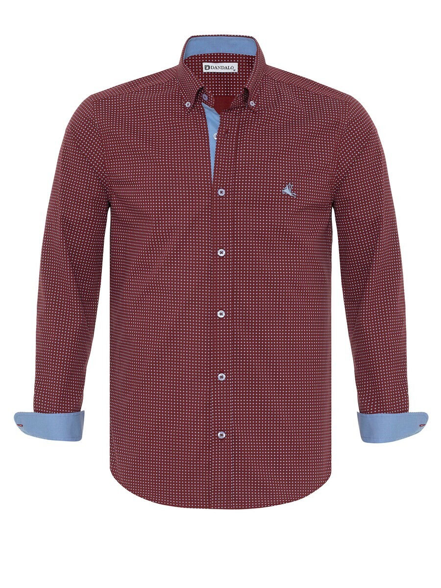 

Повседневная рубашка Dandalo Regular fit Button Up Shirt Cristophe, бордовый