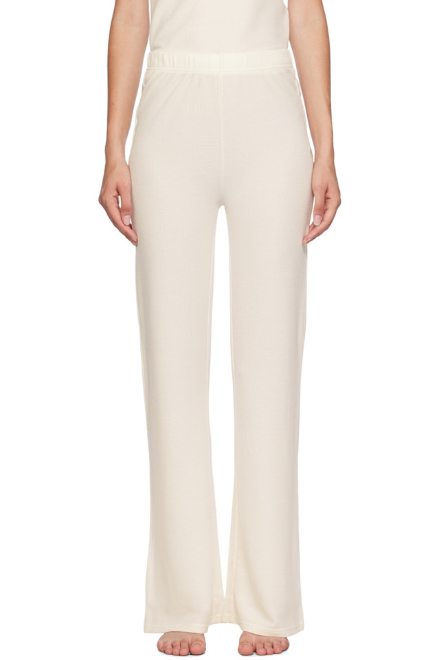 

Пижамные брюки с вышитым логотипом Boss, белый