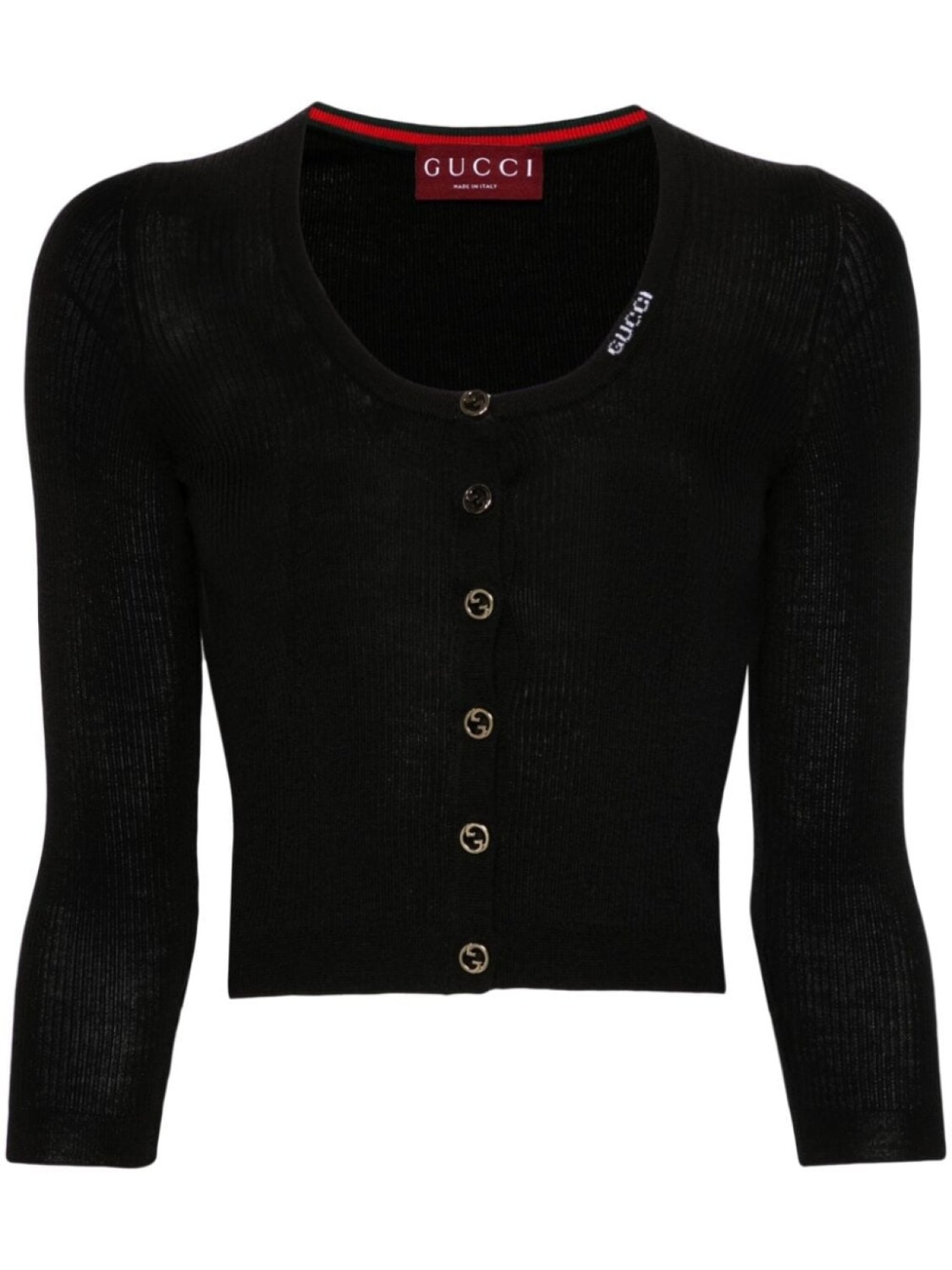 

Gucci кардиган с логотипом Interlocking G, черный
