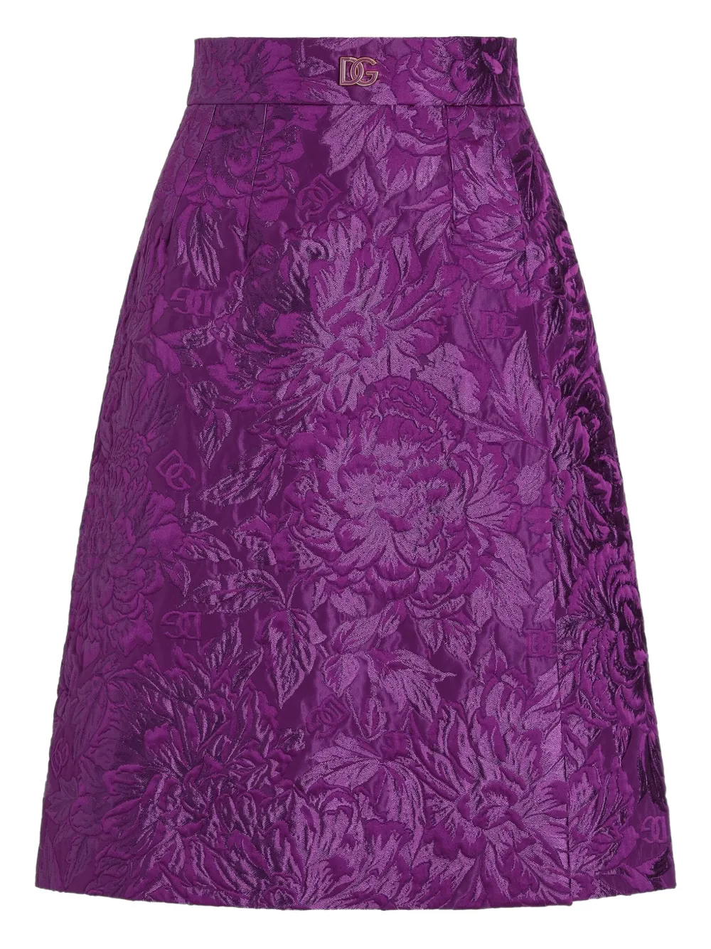 

Жаккардовая юбка мини DOLCE & GABBANA, фиолетовый