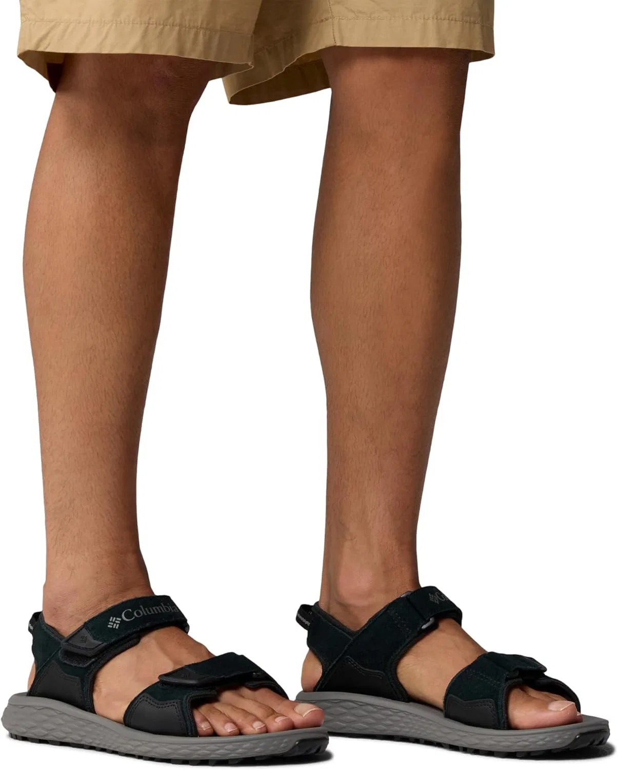 Мужские спортивные и уличные сандалии Columbia Konos Hiker с двумя ремешками, Black Titanium Ii — фото 2