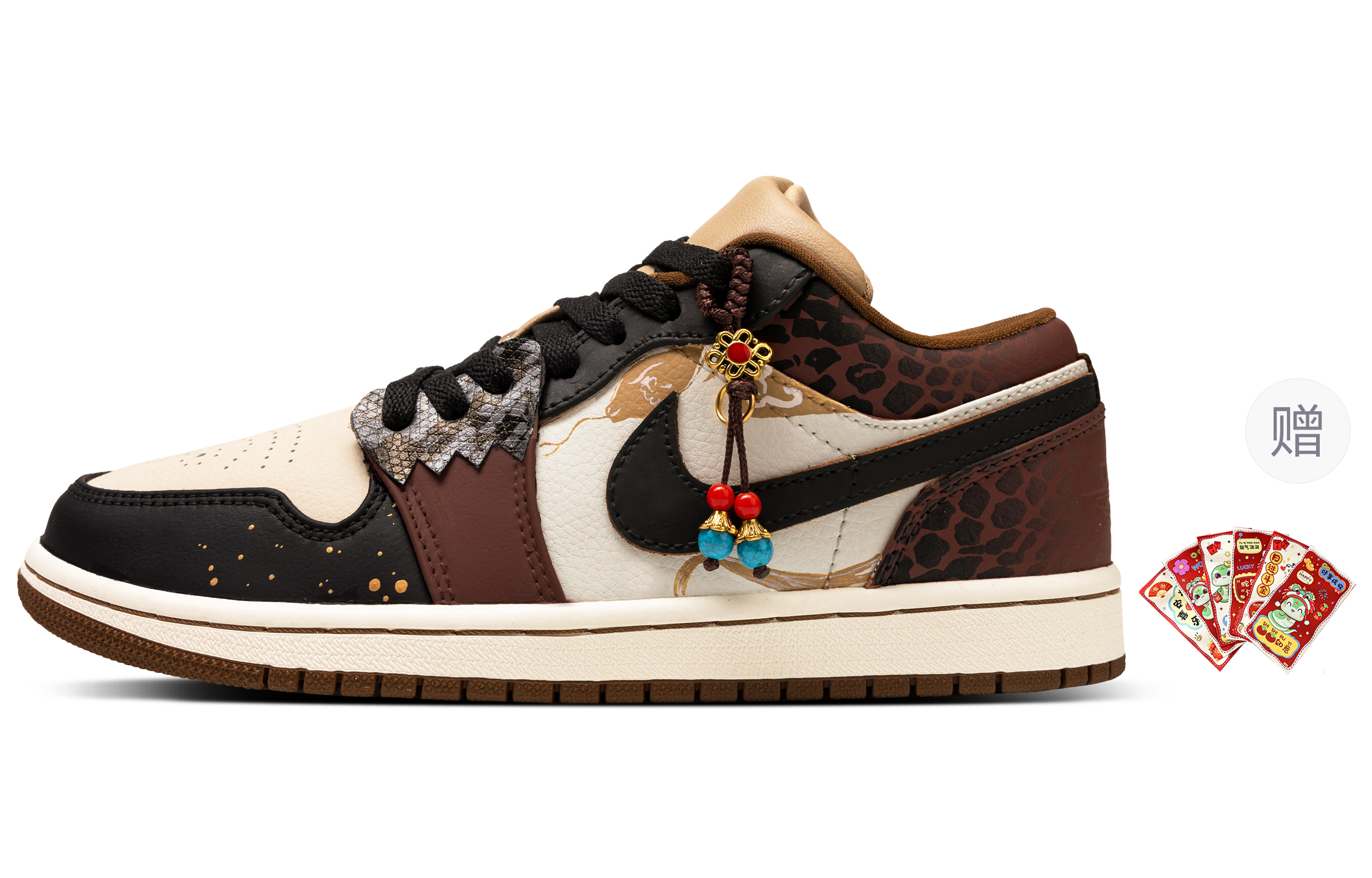 

Jordan Баскетбольные кроссовки Air 1 Vintage, низкие, мужские, цвет: черный, красный