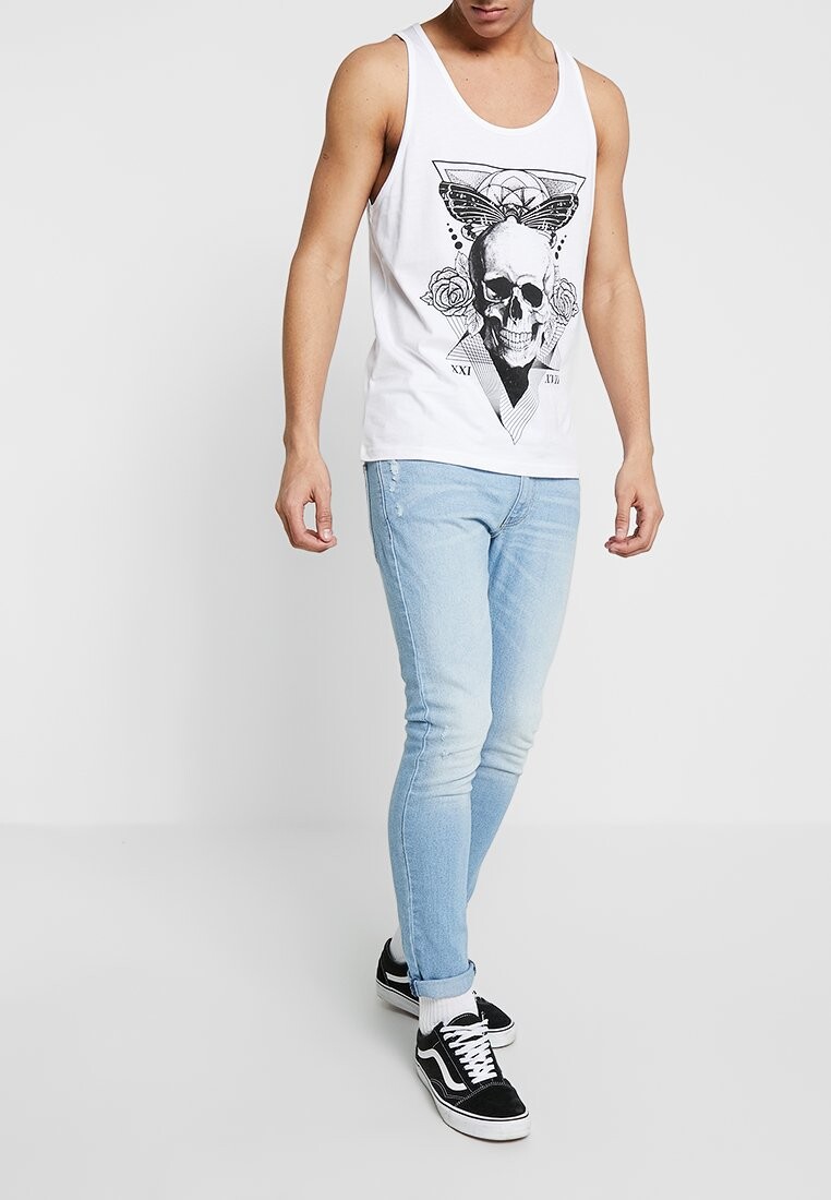 

Джинсы скинни Pier One SKINNY FIT, цвет Bleached Denim