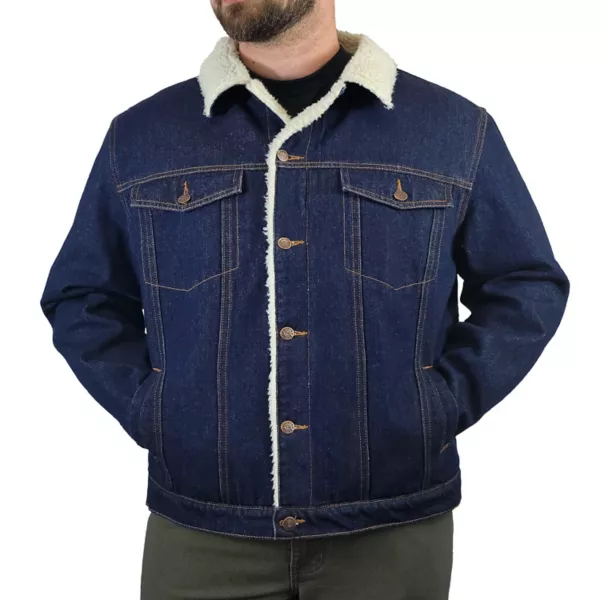 

Мужская джинсовая куртка на подкладке из шерпы Victory Outfitters, синий