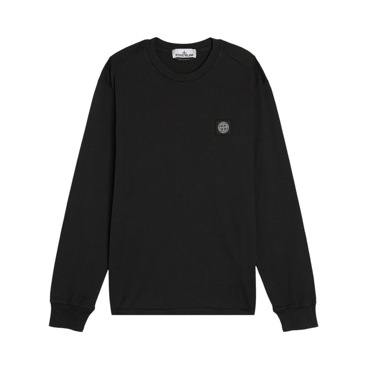 

Футболка Stone Island Compass Patch Logo Long-Sleeve T-Shirt 'Black', черный