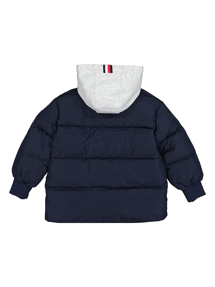 Tommy Hilfiger Стеганая куртка темно-синего цвета — фото 2