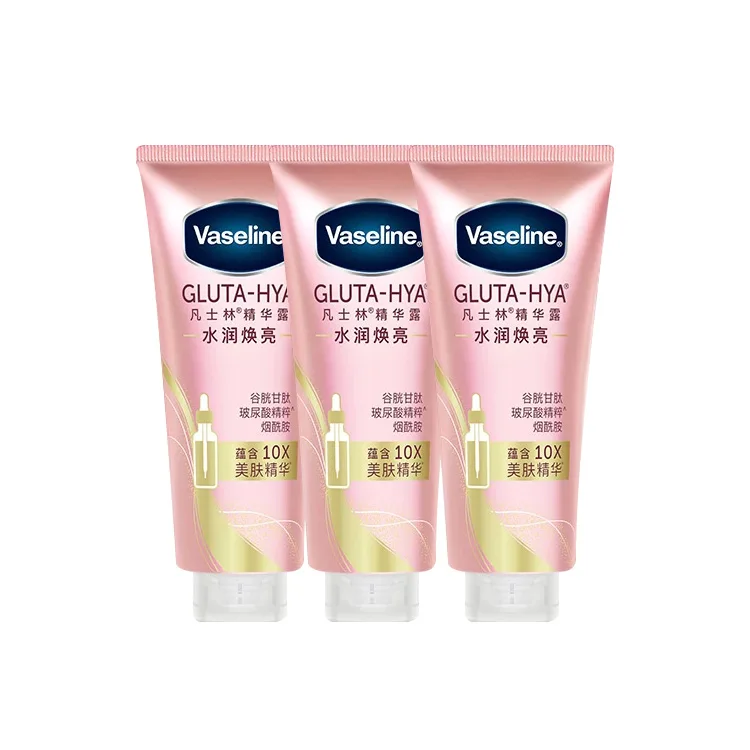 Vaseline Восстанавливающий осветляющий крем-сыворотка для тела увлажняющий и питательный 280мл/280мл*2, Hydrating Radiance Serums Body Lotions 280ml*3
