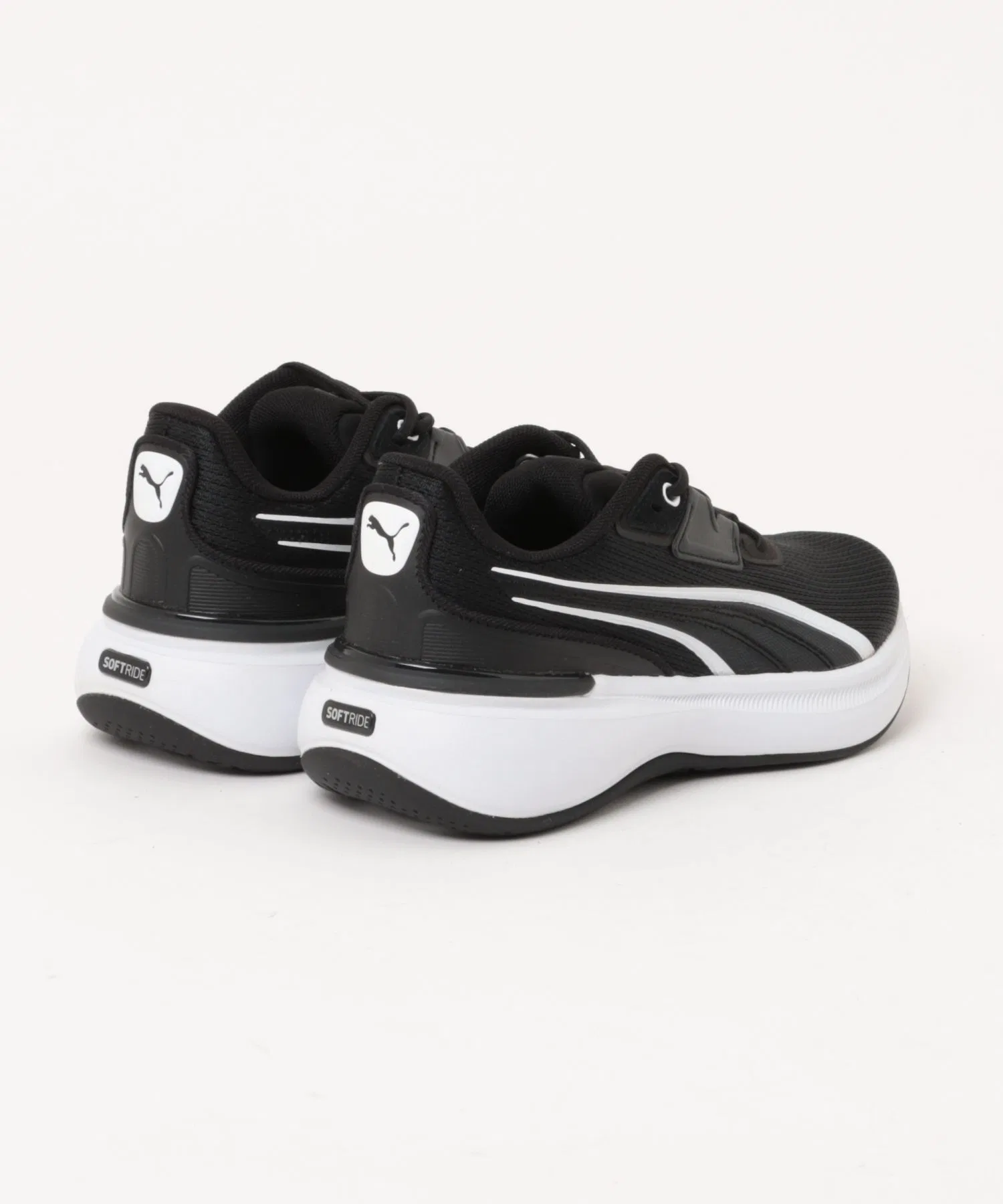 Детские кроссовки PUMA SOFTRIDE EXO чёрные с белым — фото 2