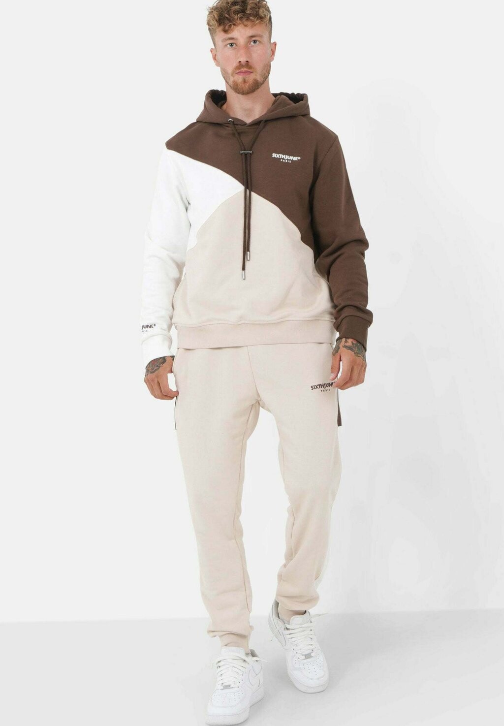 

Спортивные брюки COLORBLOCK Sixth June, бежевый