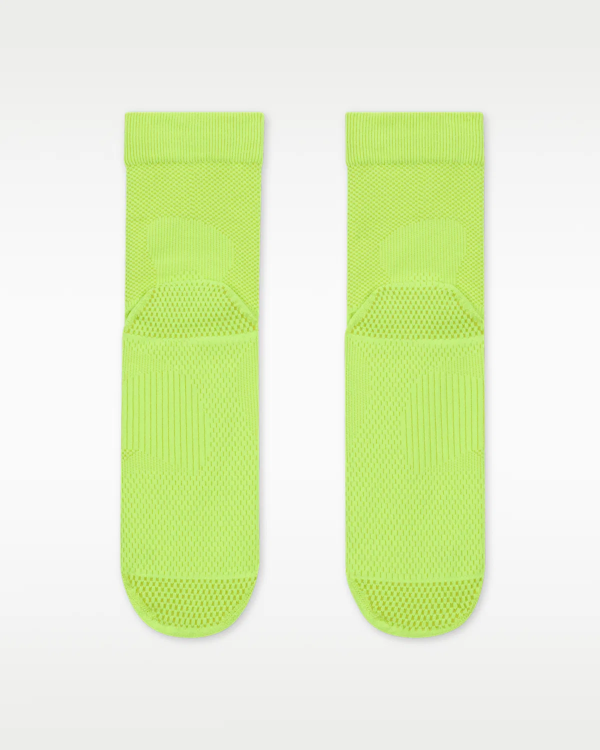 Nike Run Running Micro-Crew Socks (1 пара) Lightweight, Volt/Bright Cactus/Black/Bright Cactus — фото 3