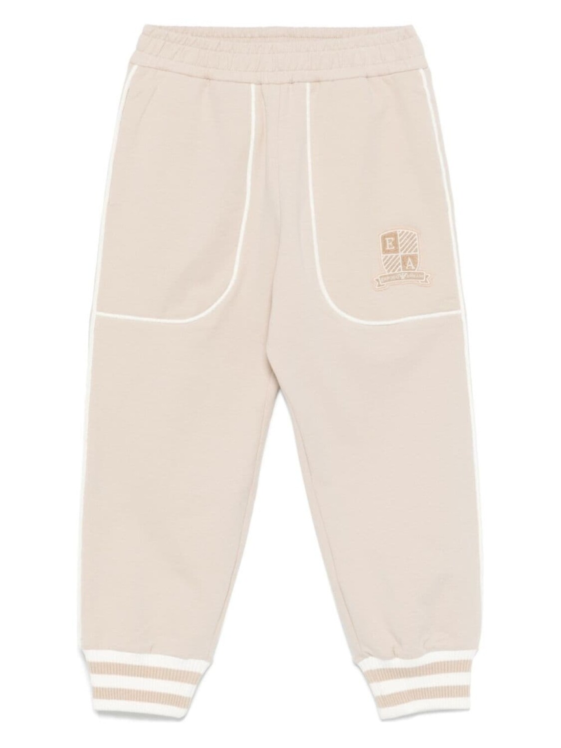 

Спортивные брюки с нашивкой-логотипом Emporio Armani Kids, нейтральный цвет