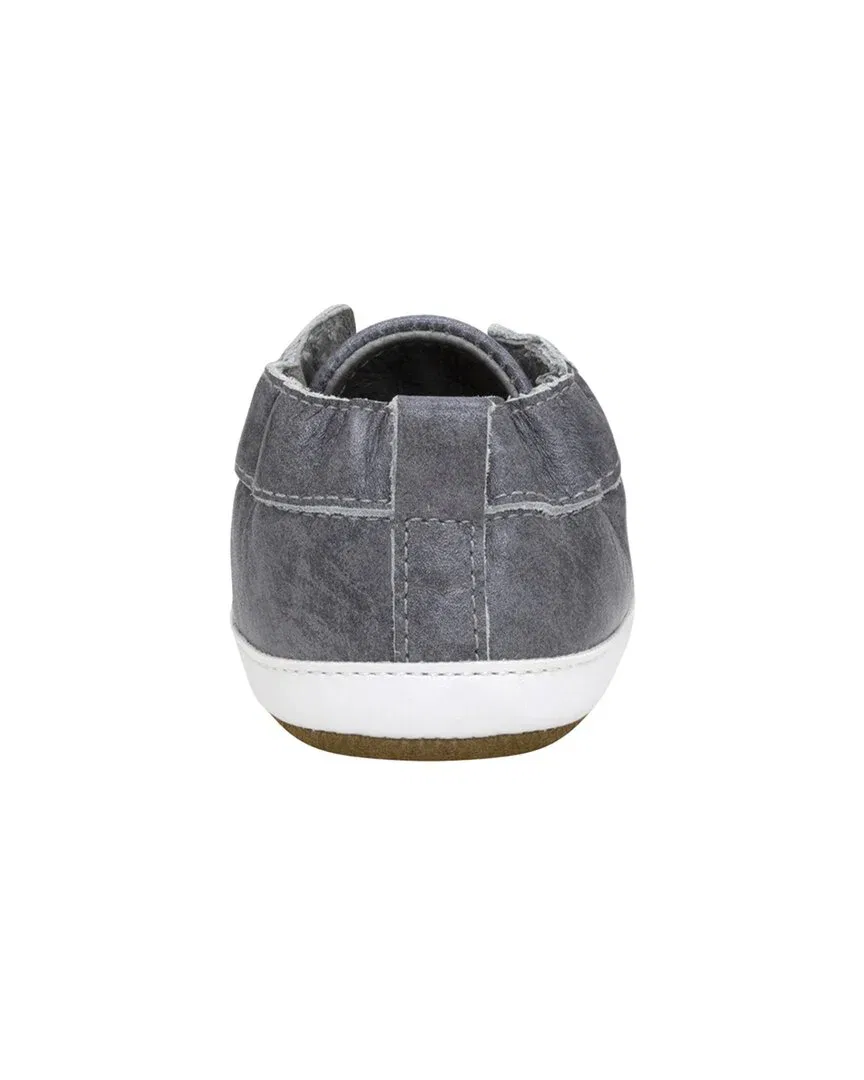 Robeez Stylish Steve Leather Soft Sole, серый — фото 3