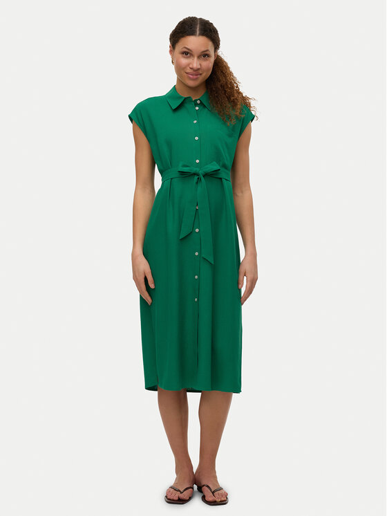 

Платье-Рубашка стандартный крой Mymilo 10282532 Vero Moda, зеленый