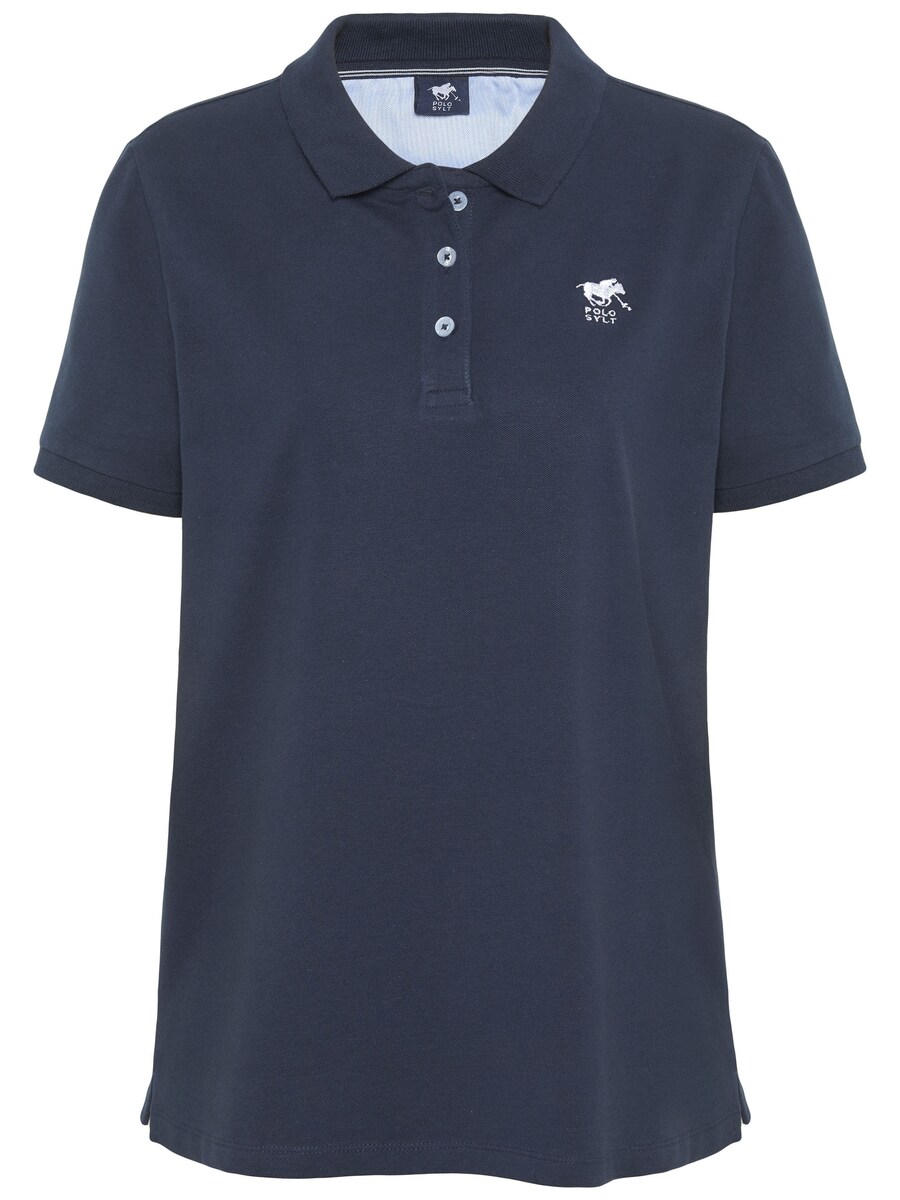 

Рубашка Polo Sylt im puristischen Design mit Logo-Stickerei, темно-синий