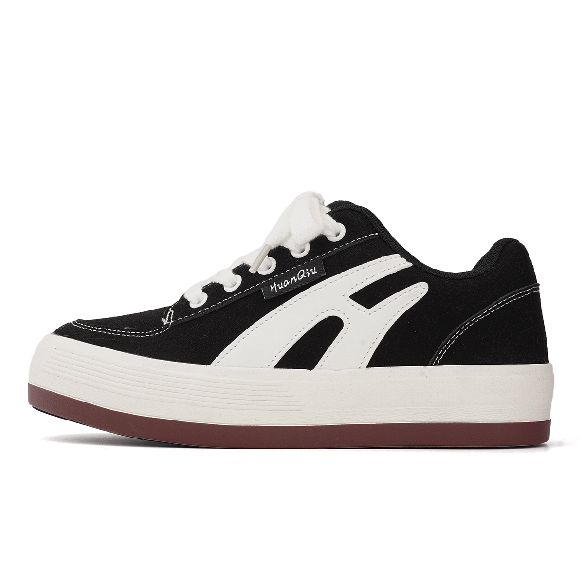 

Мужские низкие скейтерские кроссовки для увеличения роста, износостойкие и легкие HUANQIU, черный-[premium upgraded-more comfortable and durable]