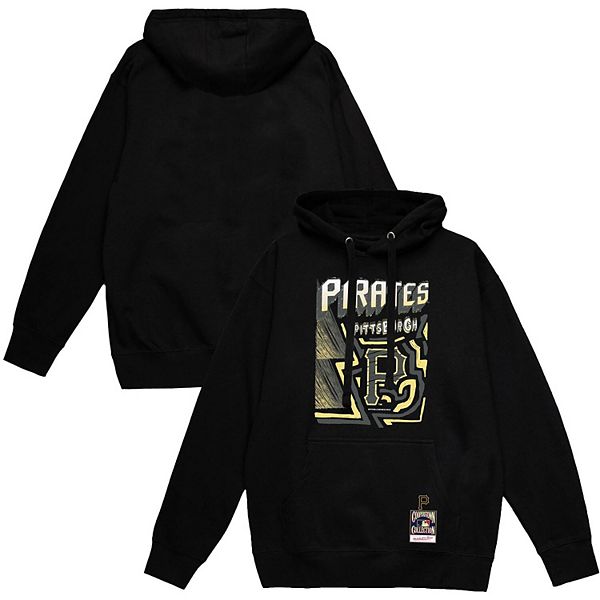 

Мужской черный худи Pittsburgh Pirates Sidewalk Sketch Mitchell & Ness