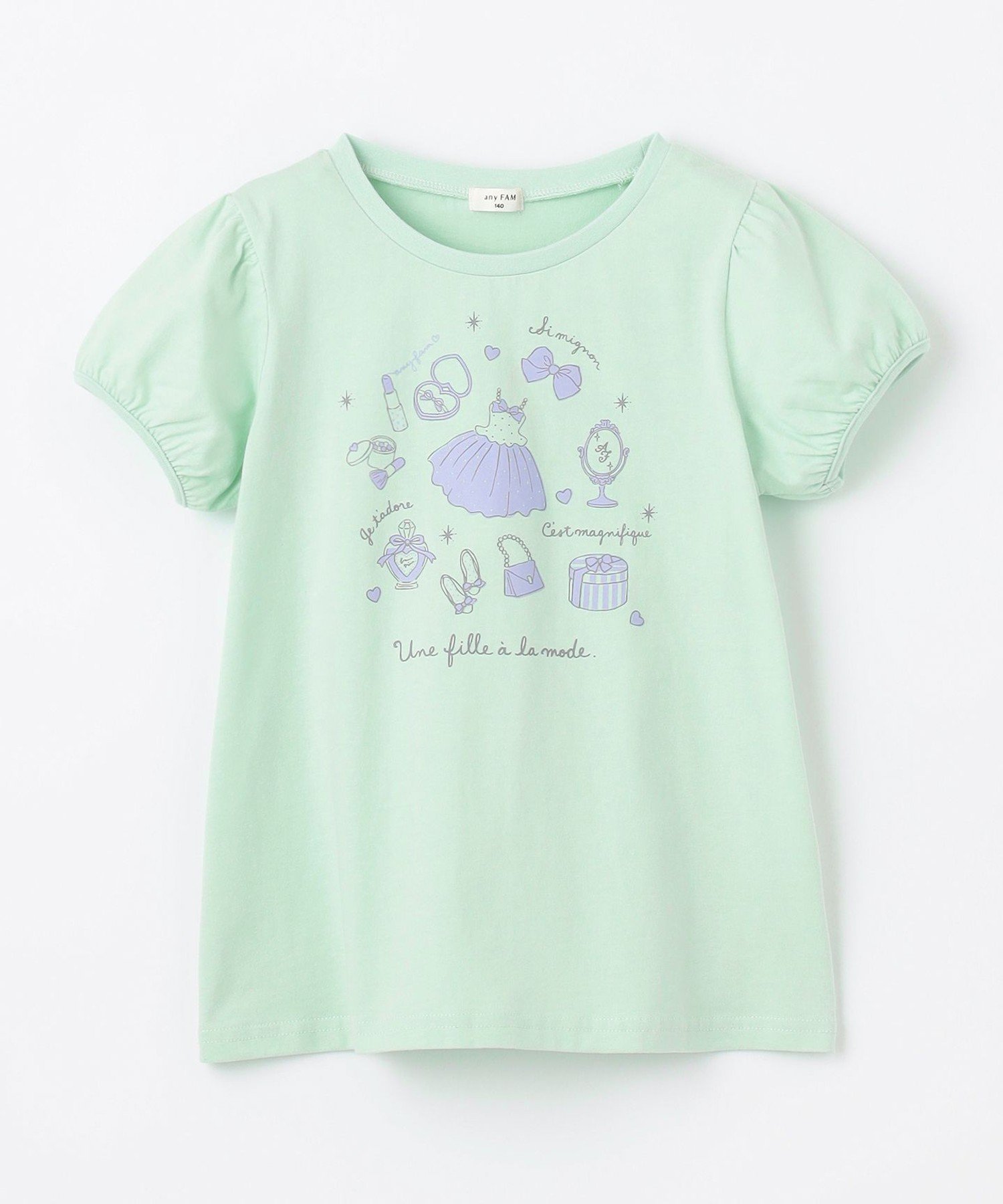 Футболка с коротким рукавом и принтом «7 дней» ANY KIDS, Mint x Cosmetics [062] — фото 4
