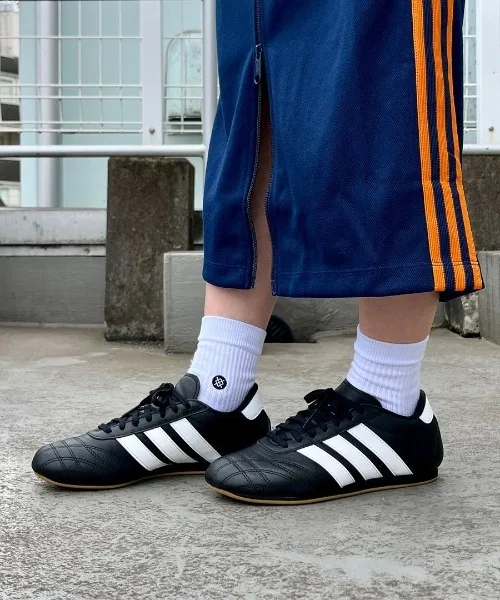 Унисекс кроссовки из натуральной кожи Adidas Taekwondo Lace чёрные — фото 2