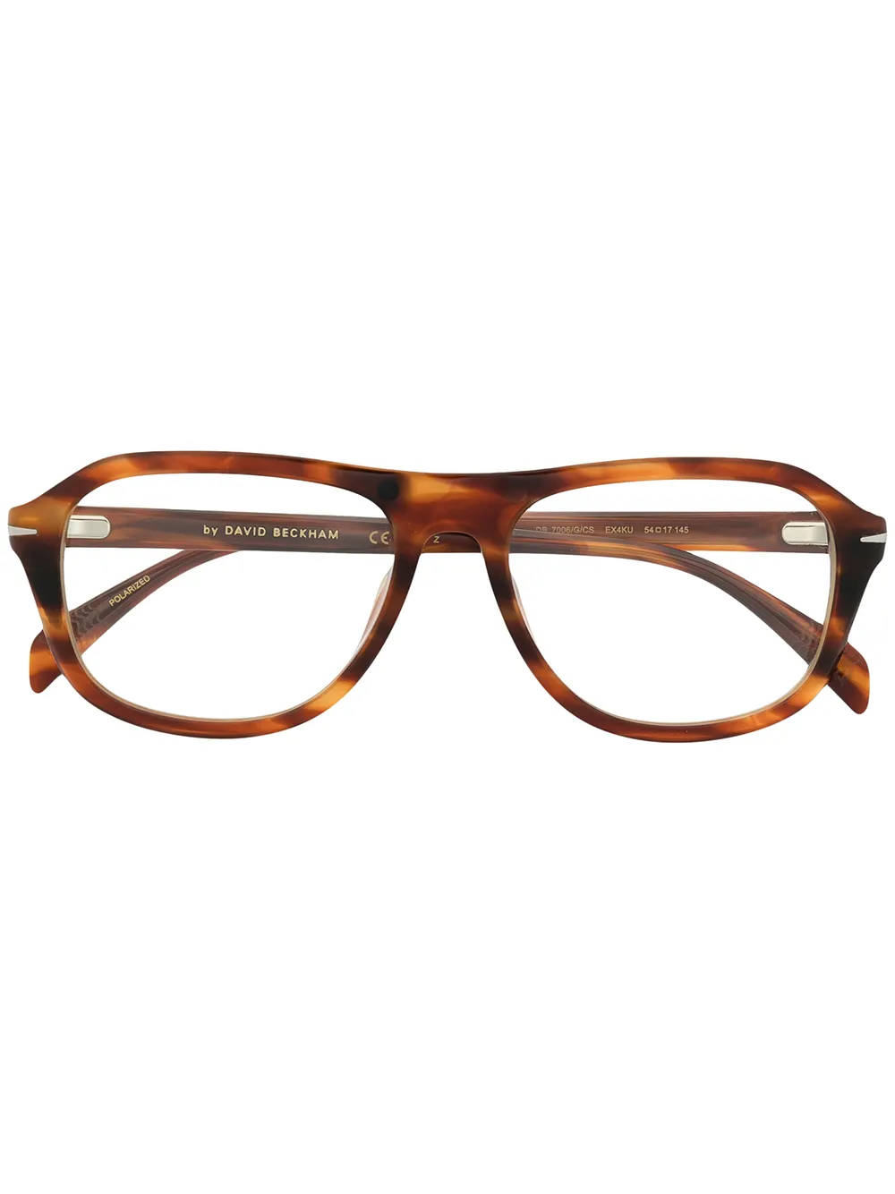 

Солнцезащитные очки в оправе черепаховой расцветки Eyewear by David Beckham, коричневый