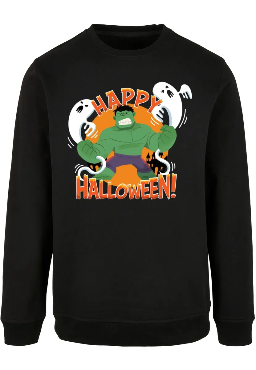

Свитер с круглым вырезом ABSOLUTE CULT "ABSOLUTE CULT Men's Marvel - Hulk Happy Halloween Crewneck", черный