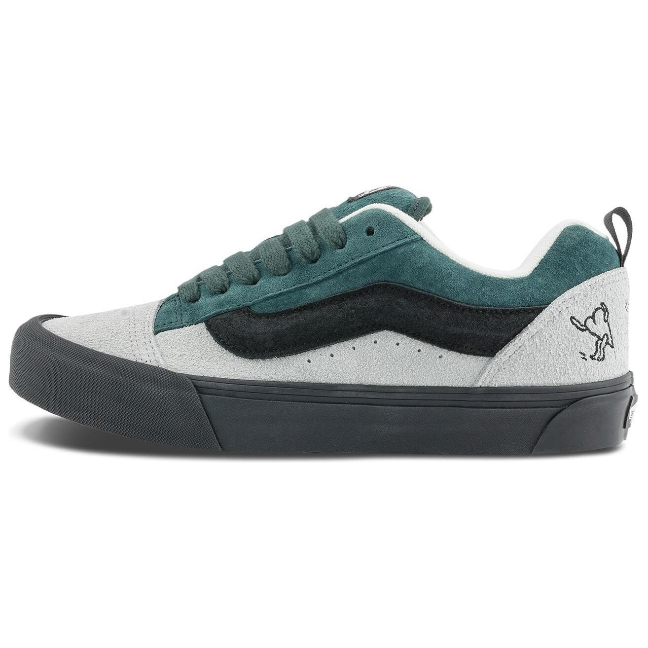 

Кроссовки для скейтбординга Knu Skool унисекс с низким верхом серо-зеленый Vans