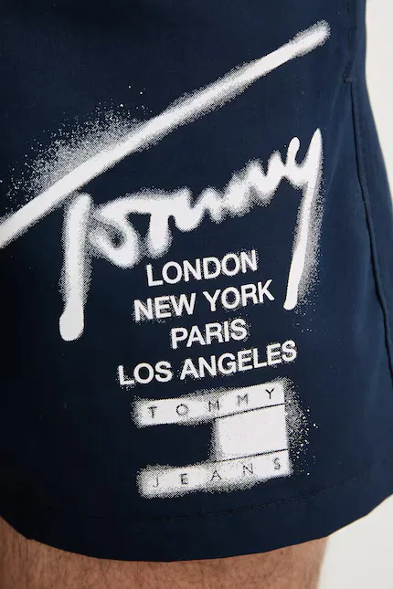 Шорты для купания с принтом Tommy Hilfiger, зеленый — фото 4
