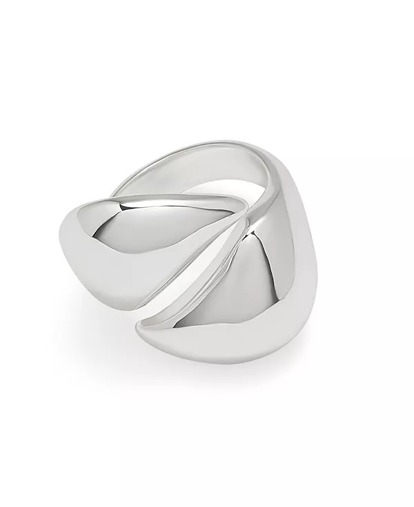 

Кольцо для коктейля «Листовой обход» Robert Lee Morris Soho, silver