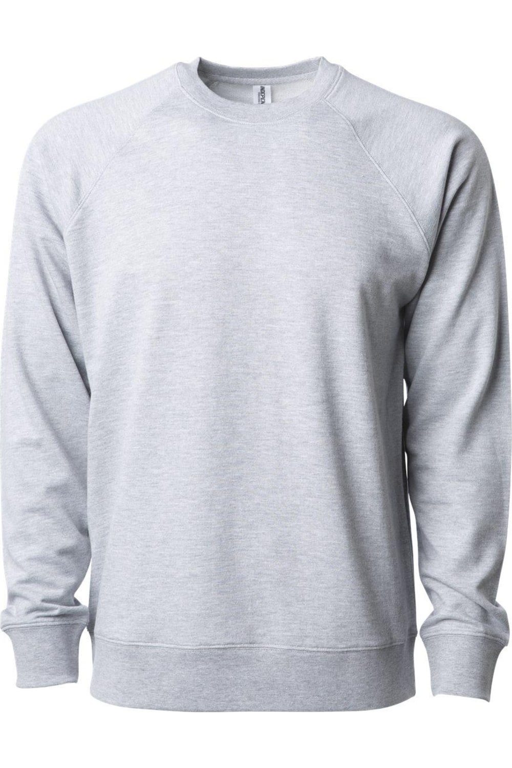 

Independent Trading Co. Легкая толстовка Icon с круглым вырезом и петлевой спинкой, цвет athletic heather
