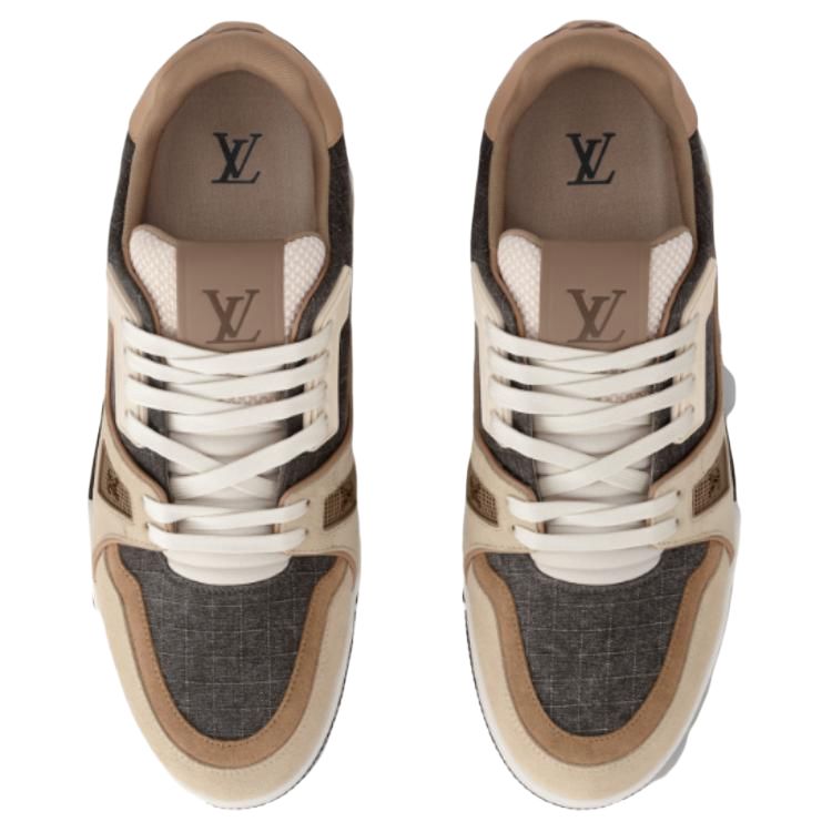 LOUIS VUITTON Кроссовки Low Top Skateboard для мужчин коричневые — фото 4