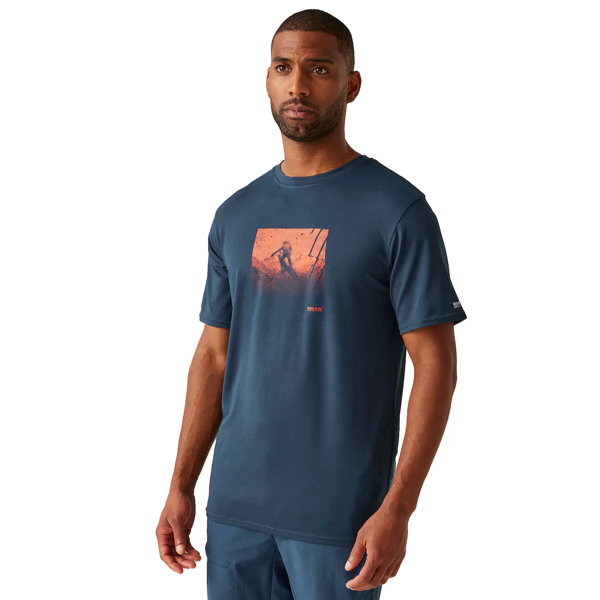 

Мужская футболка FingalStretch Regatta, цвет Azul denim