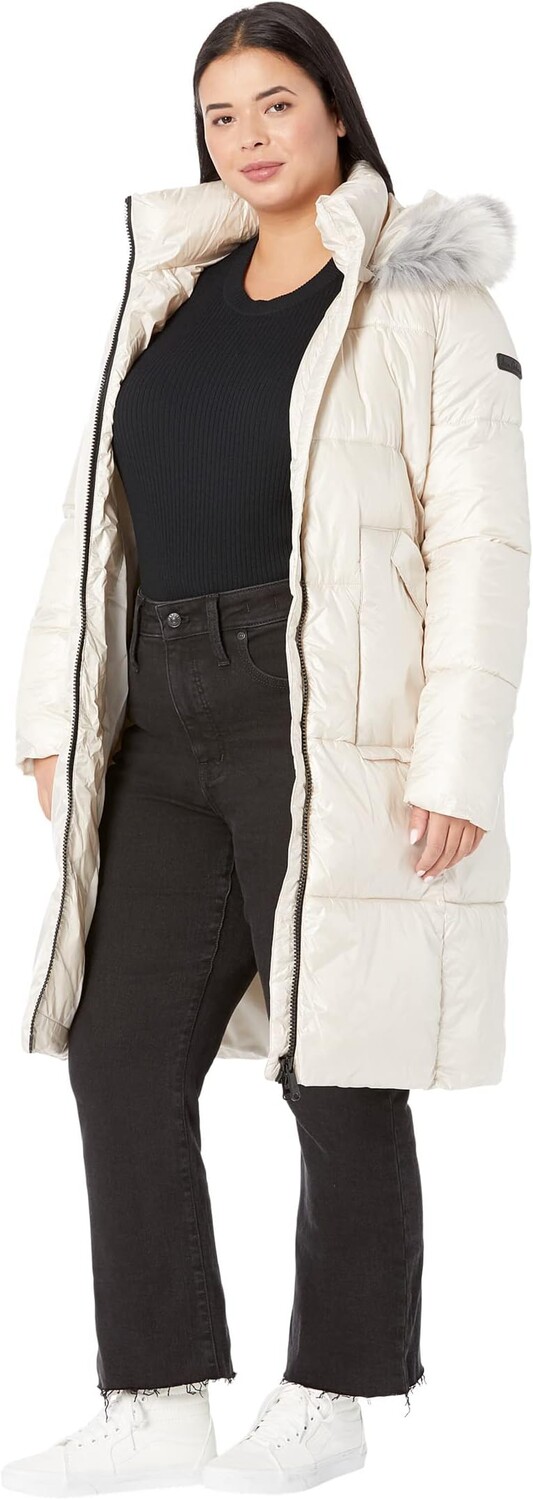 

Пальто Sam Edelman Mid Length Lofty, слоновая кость