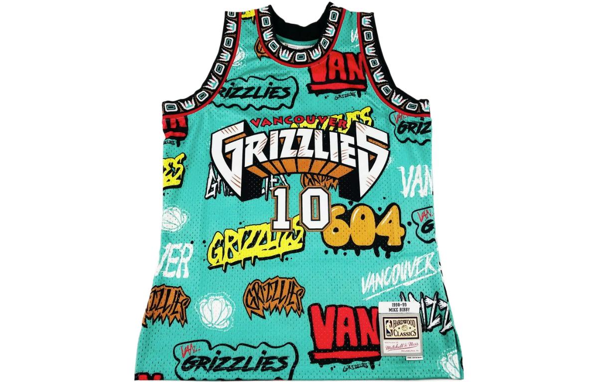 

Майка-майка Mitchell & Ness «NBA Grizzlies 1998 Mike Bibby» с наклейкой на шею Mitchell Ness, светло-зеленый