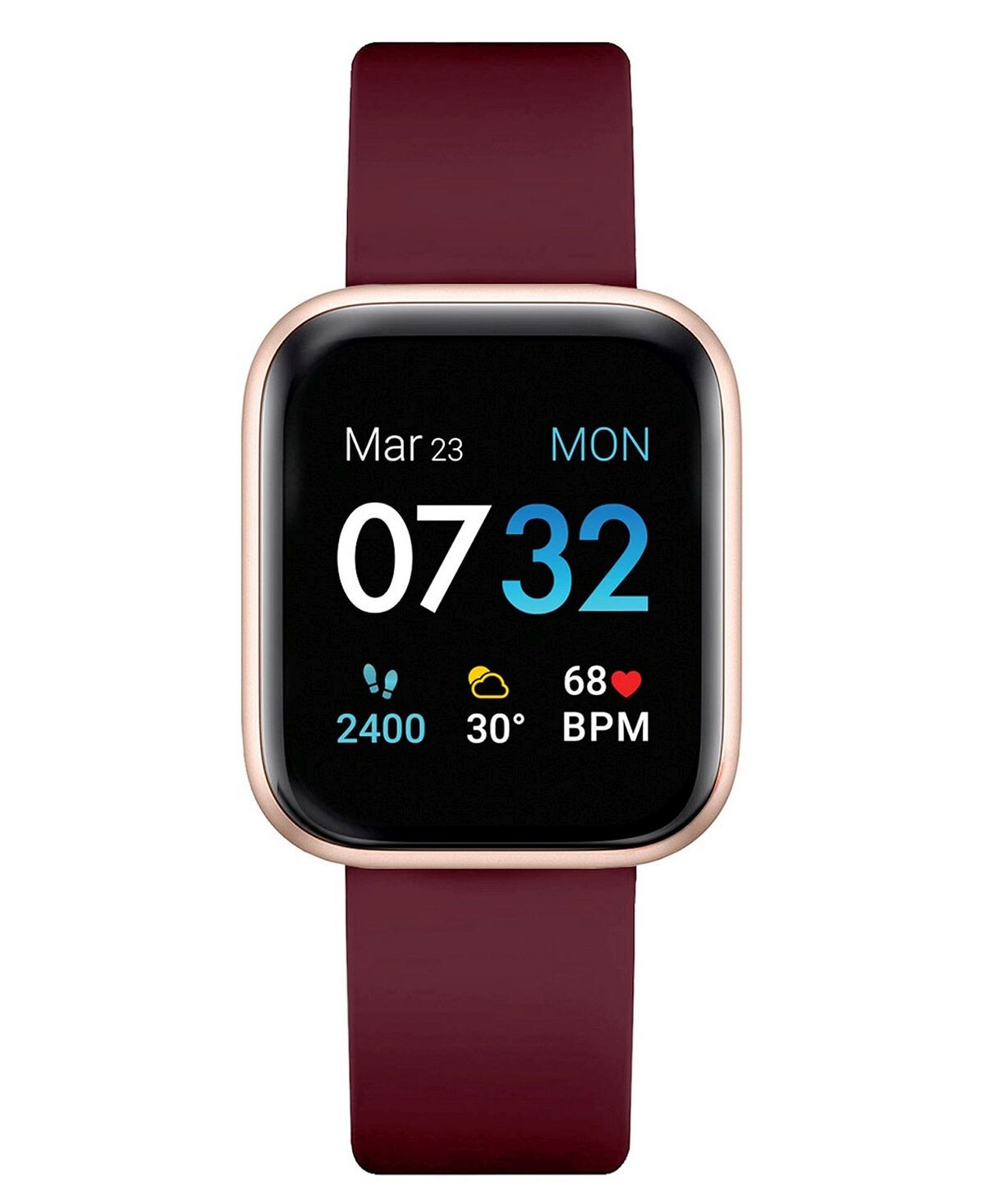 

Умные часы Air 3 унисекс с пульсометром Merlot, 40 мм iTouch