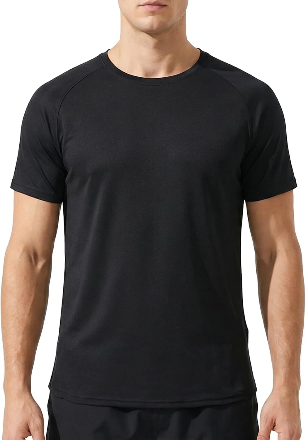 

Мужская футболка для бега и тренировок с круглым вырезом, быстросохнущая EIGIOO