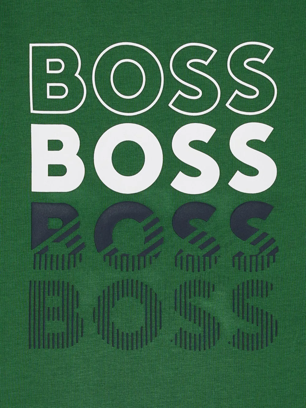 Футболка Repeat Logo Boss Kidswear, зеленый — фото 3