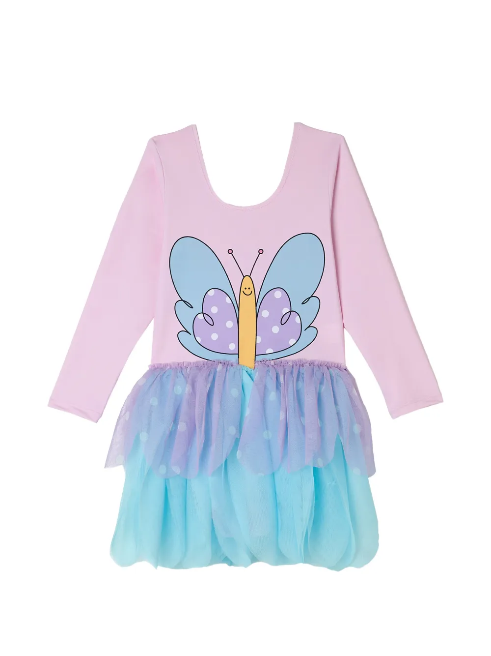 

Платье в горох с бабочками Stella Mccartney Kids, розовый