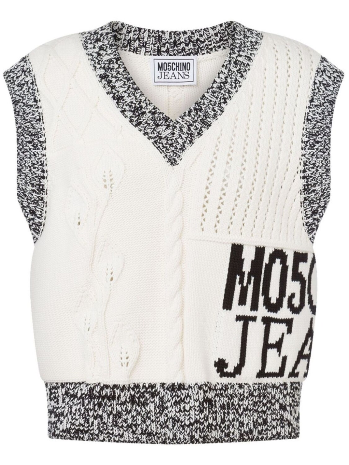 

Топ с логотипом MOSCHINO JEANS, белый