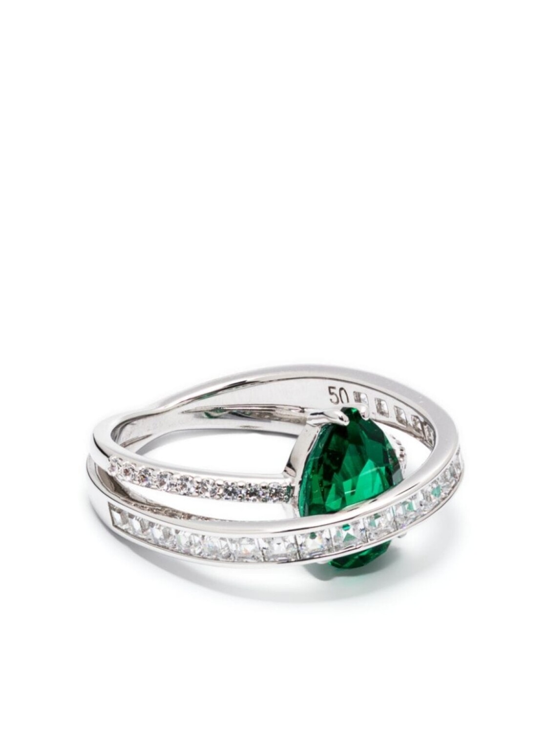 

Коктейльное кольцо Hyperbola Swarovski, серебряный