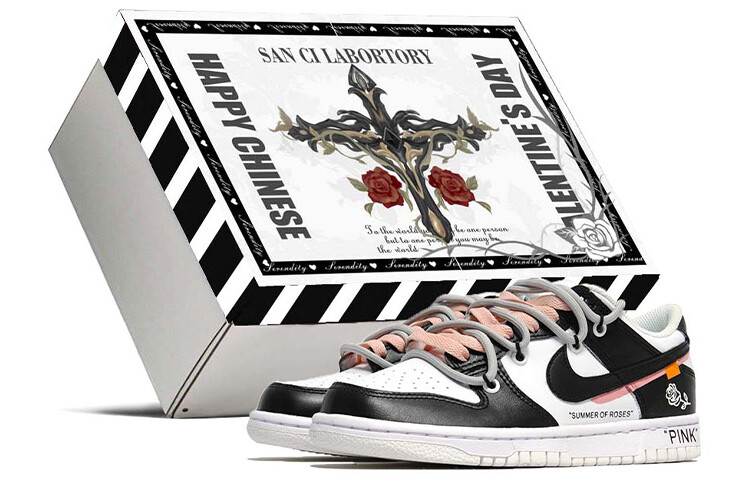 

Кроссовки Nike Dunk Skateboard Shoes Women's Low-Top Black White