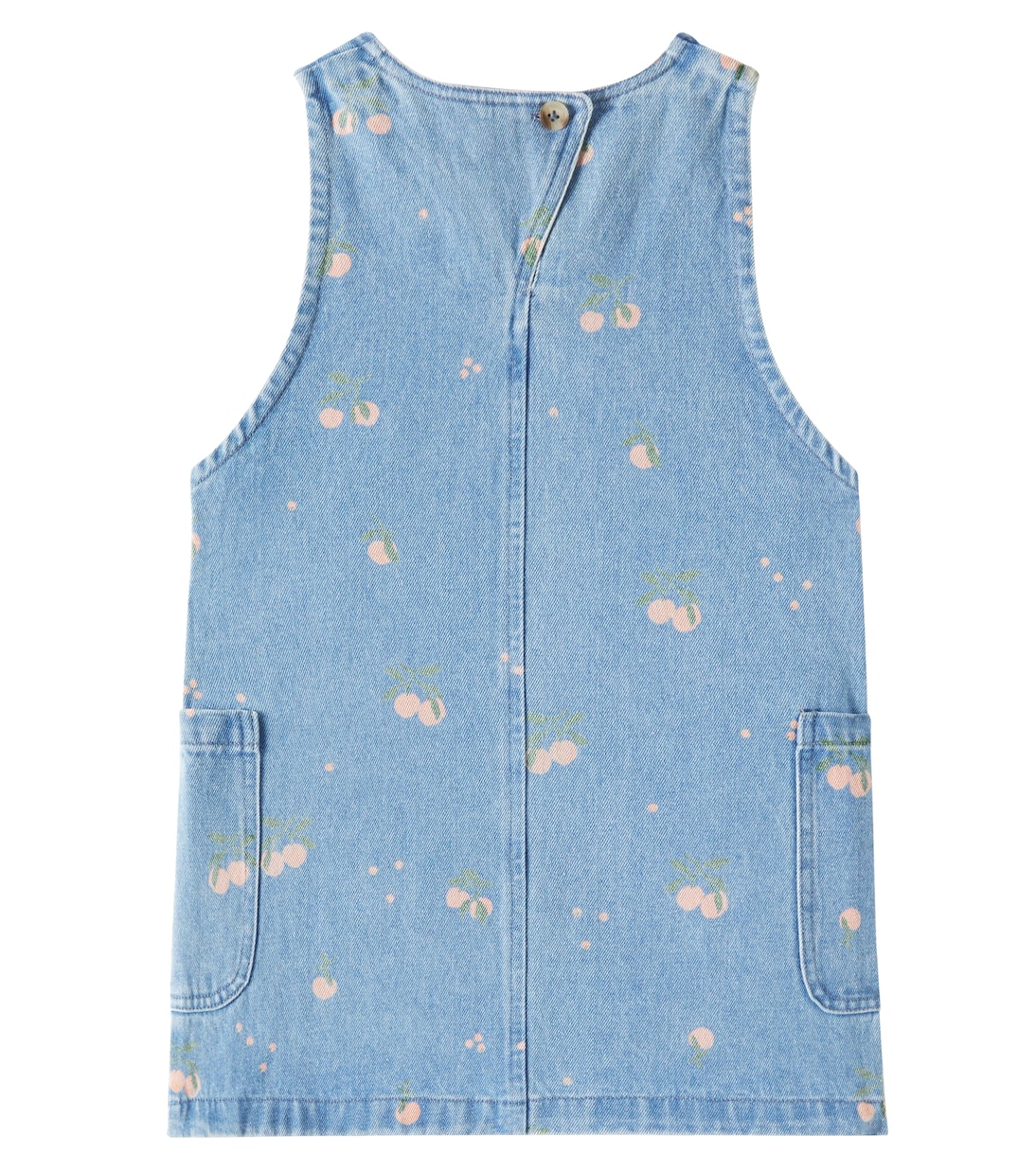 Джинсовое платье с принтом Анжелика Liewood, Peach/Light Blue Denim — фото 4