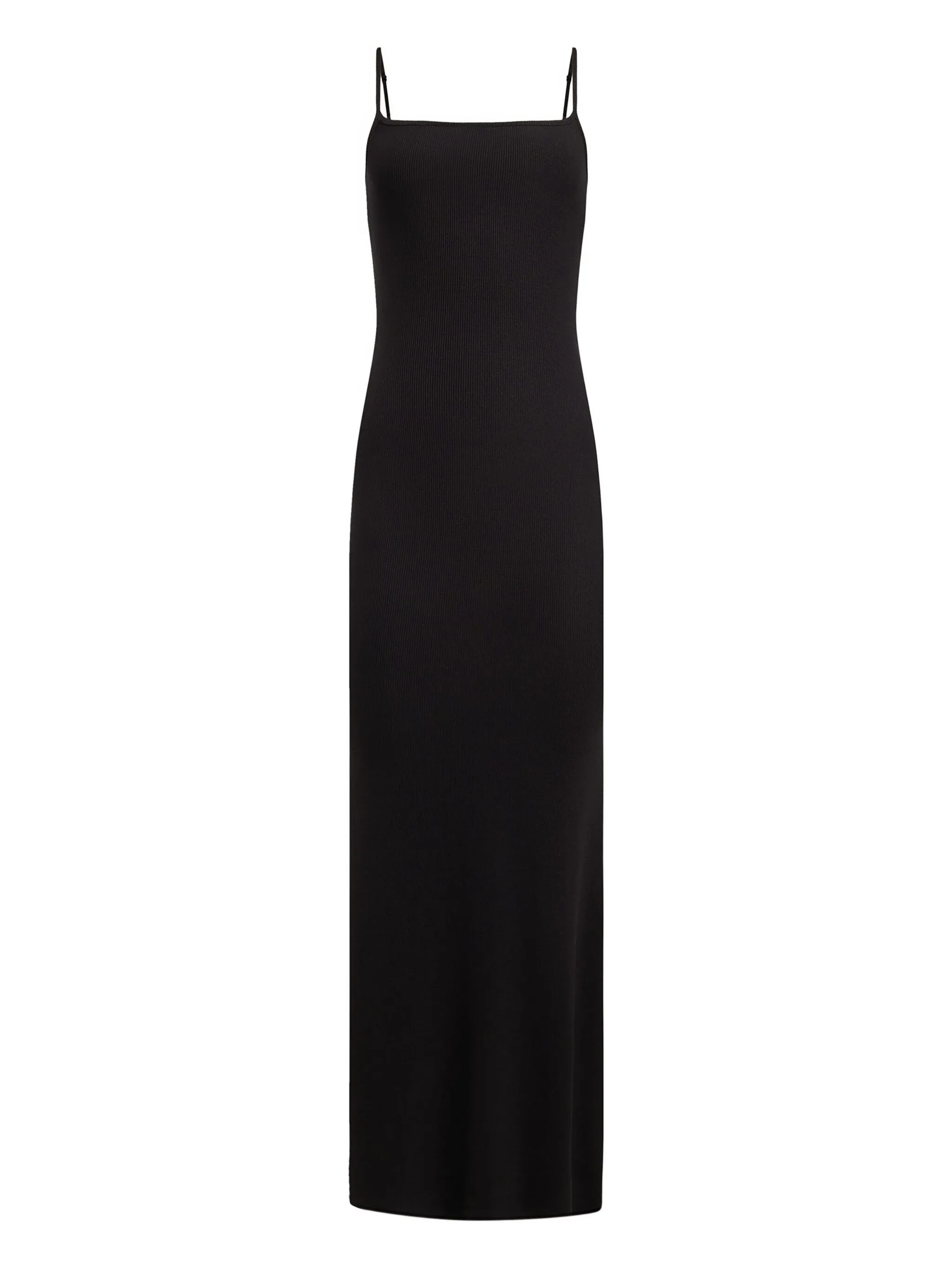 

Платье-комбинация в рубчик 12 Storeez, черный